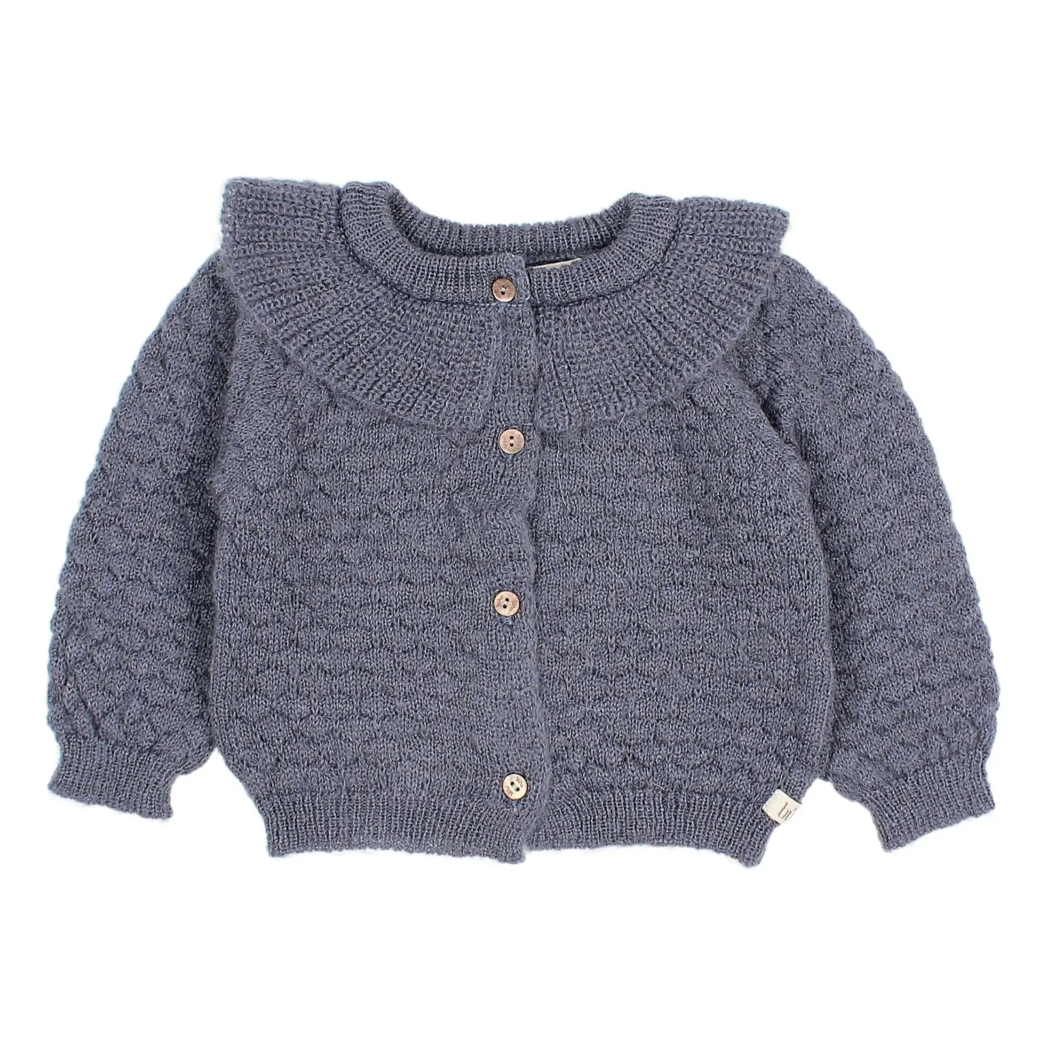 Búho - Cardigan Bébé Fille - Tricot - 6 mois - Bleu