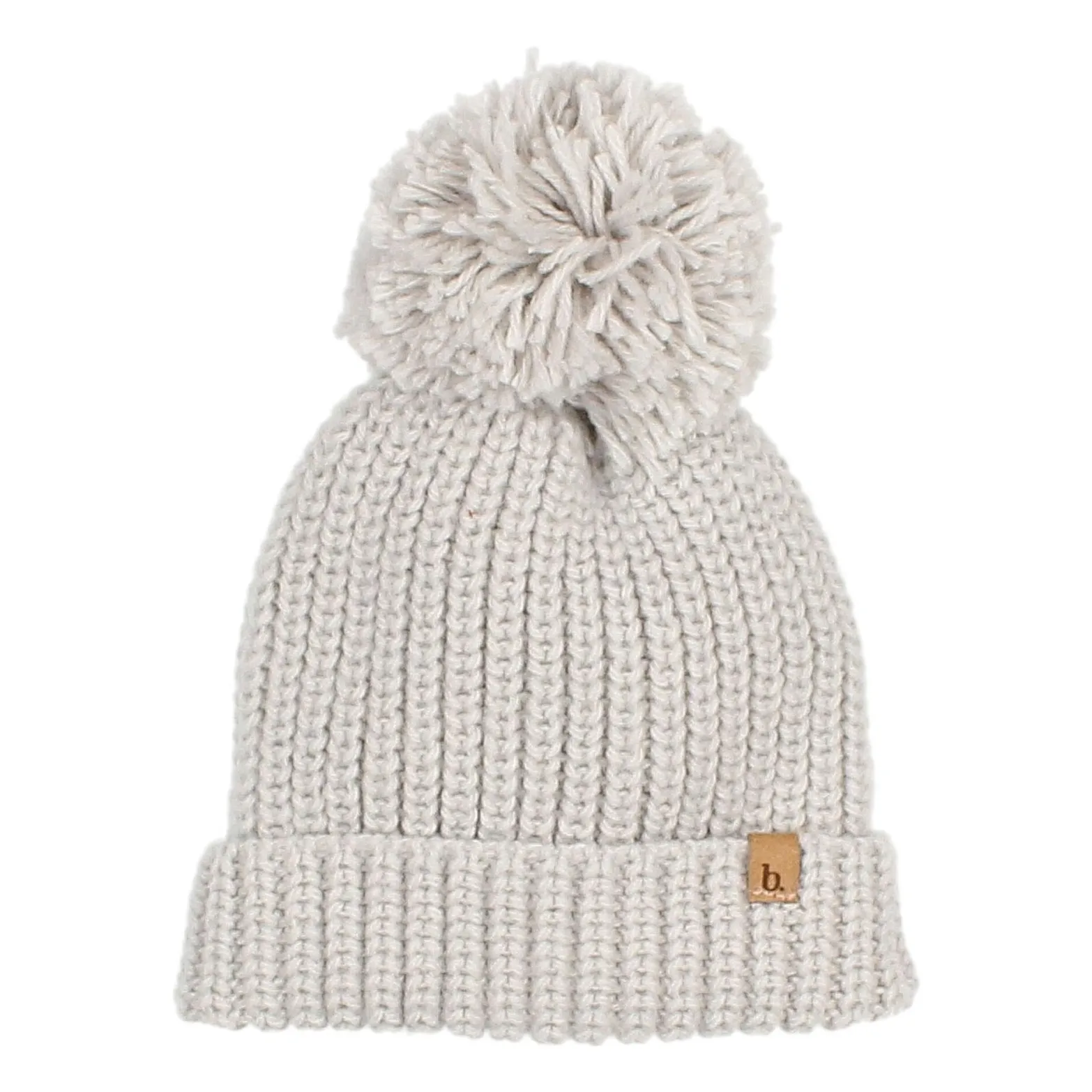 Búho Light Grey Pompon Hat