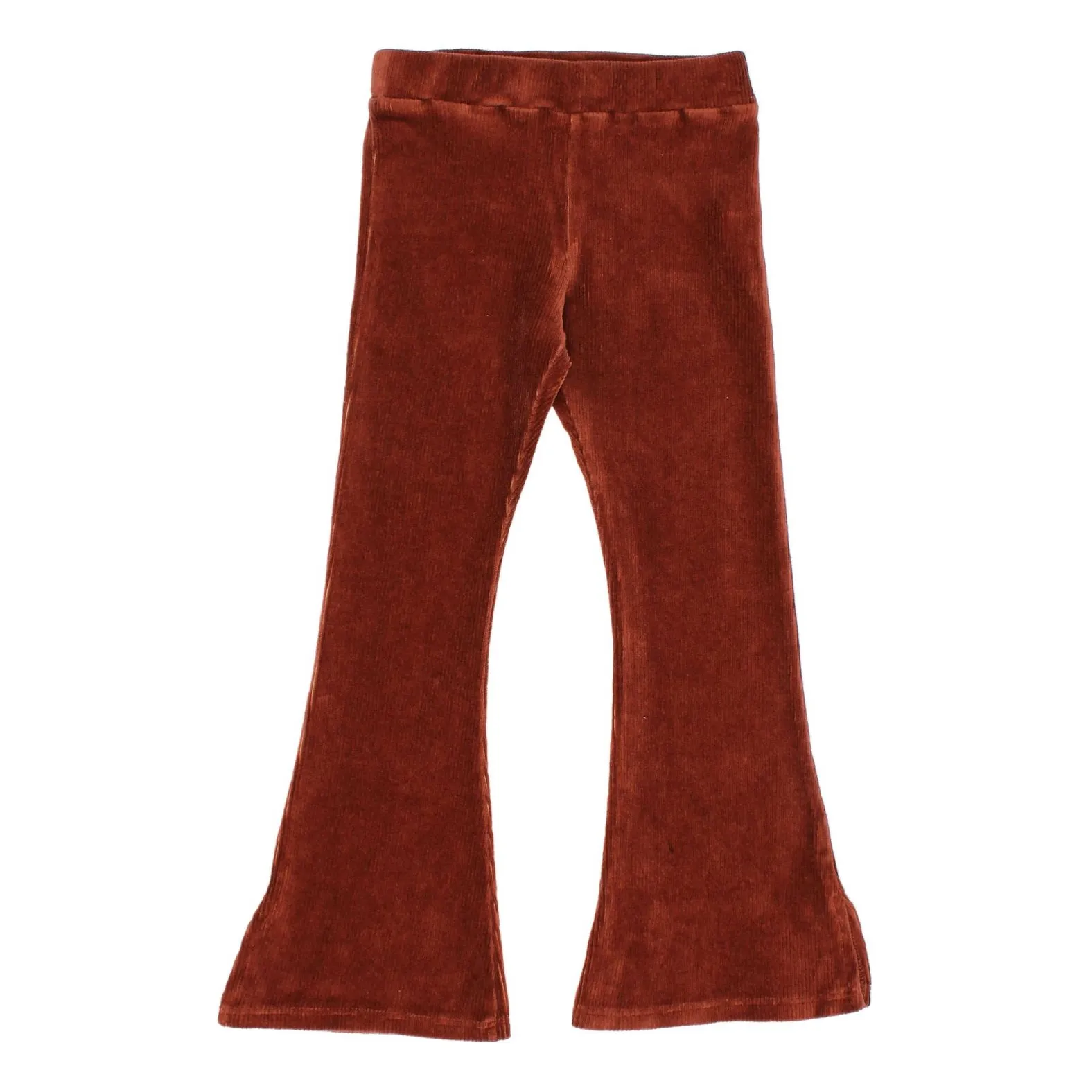 Búho Brick Red Flare Corduroy Pants