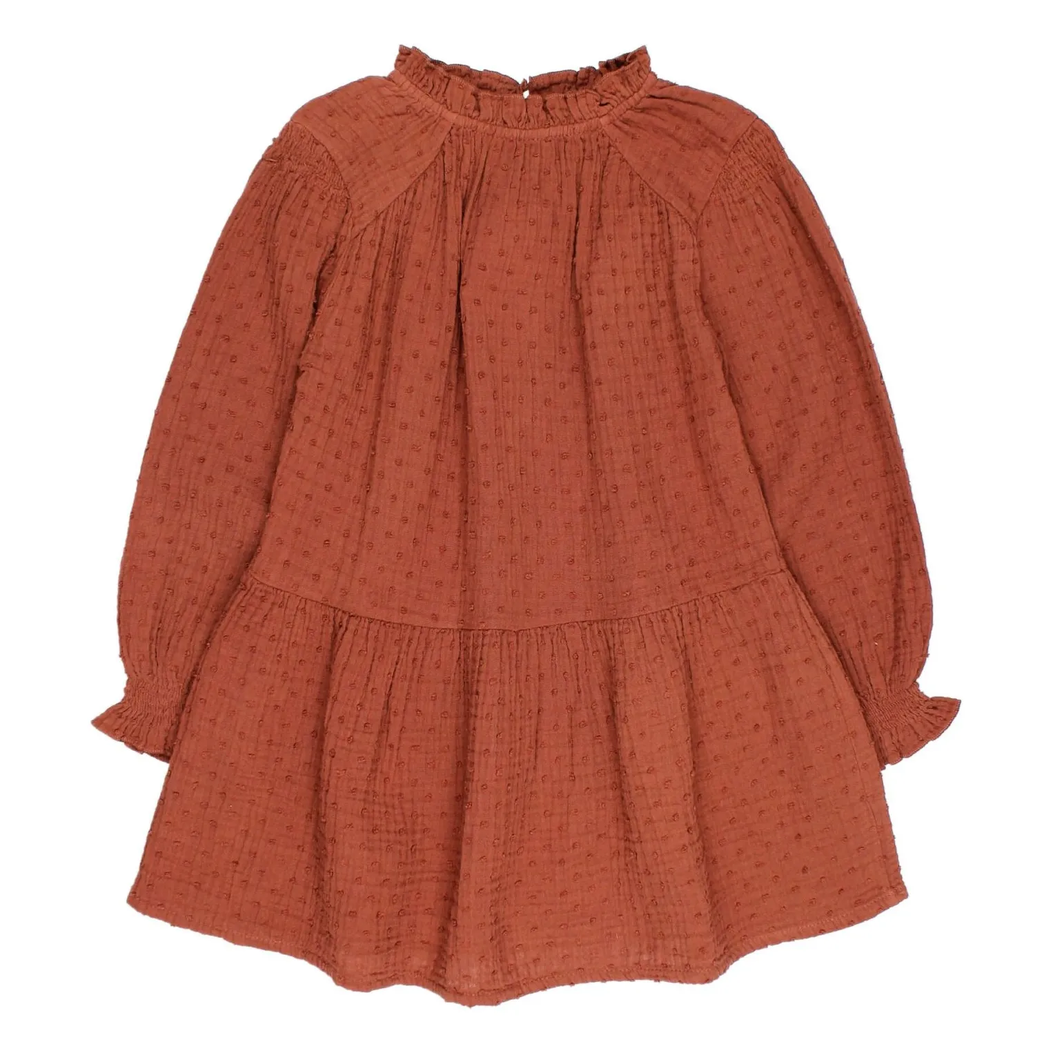 Búho - Robe - Fille - 6 ans - Brique
