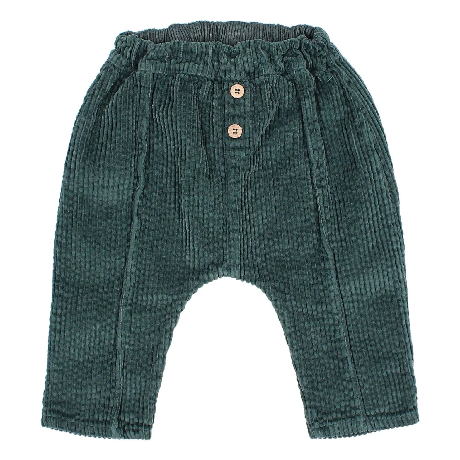 Búho - Pantalon Bébé - Velours Côtelé - 3 mois - Vert sapin