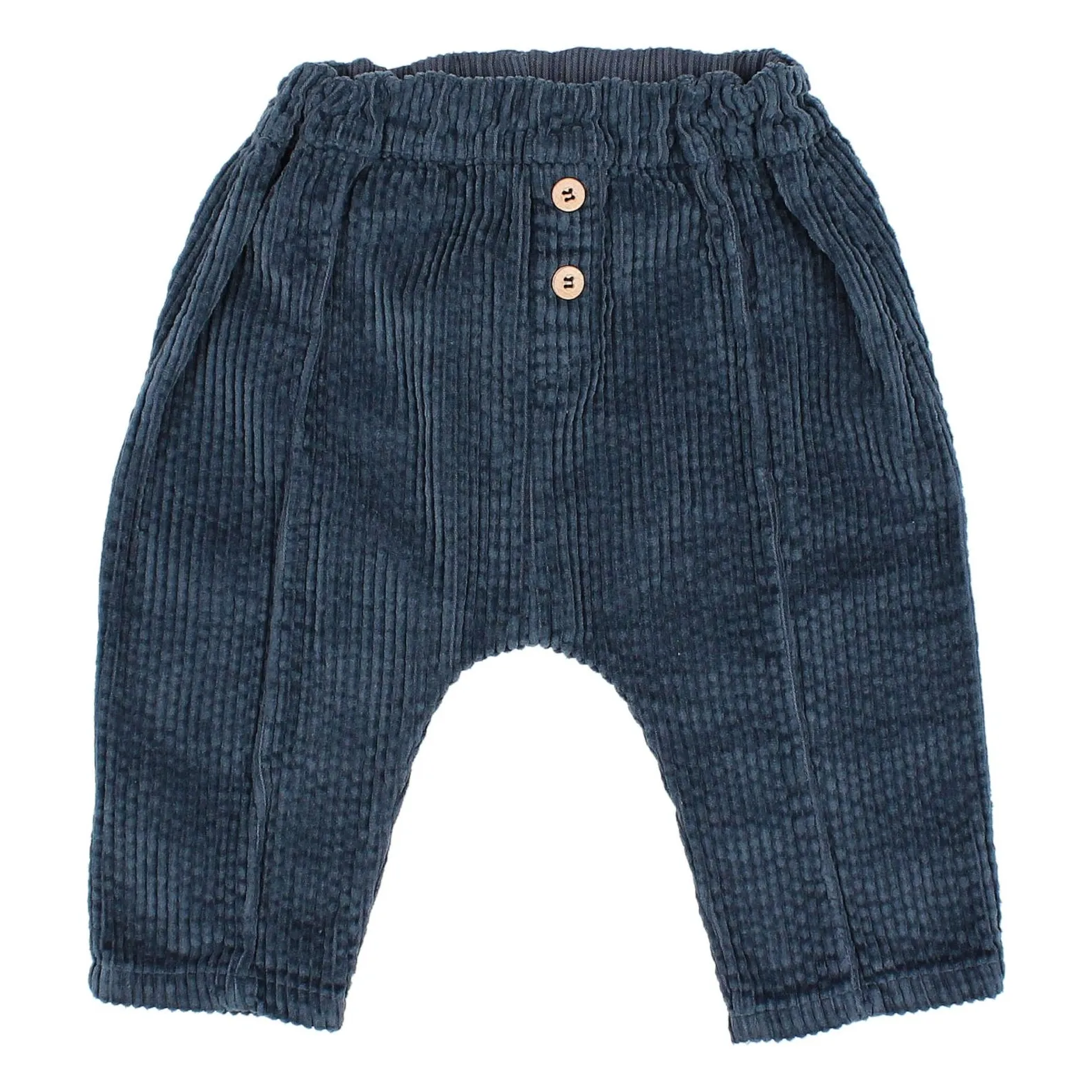 Búho - Pantalon - Velours - 6 mois - Bleu marine