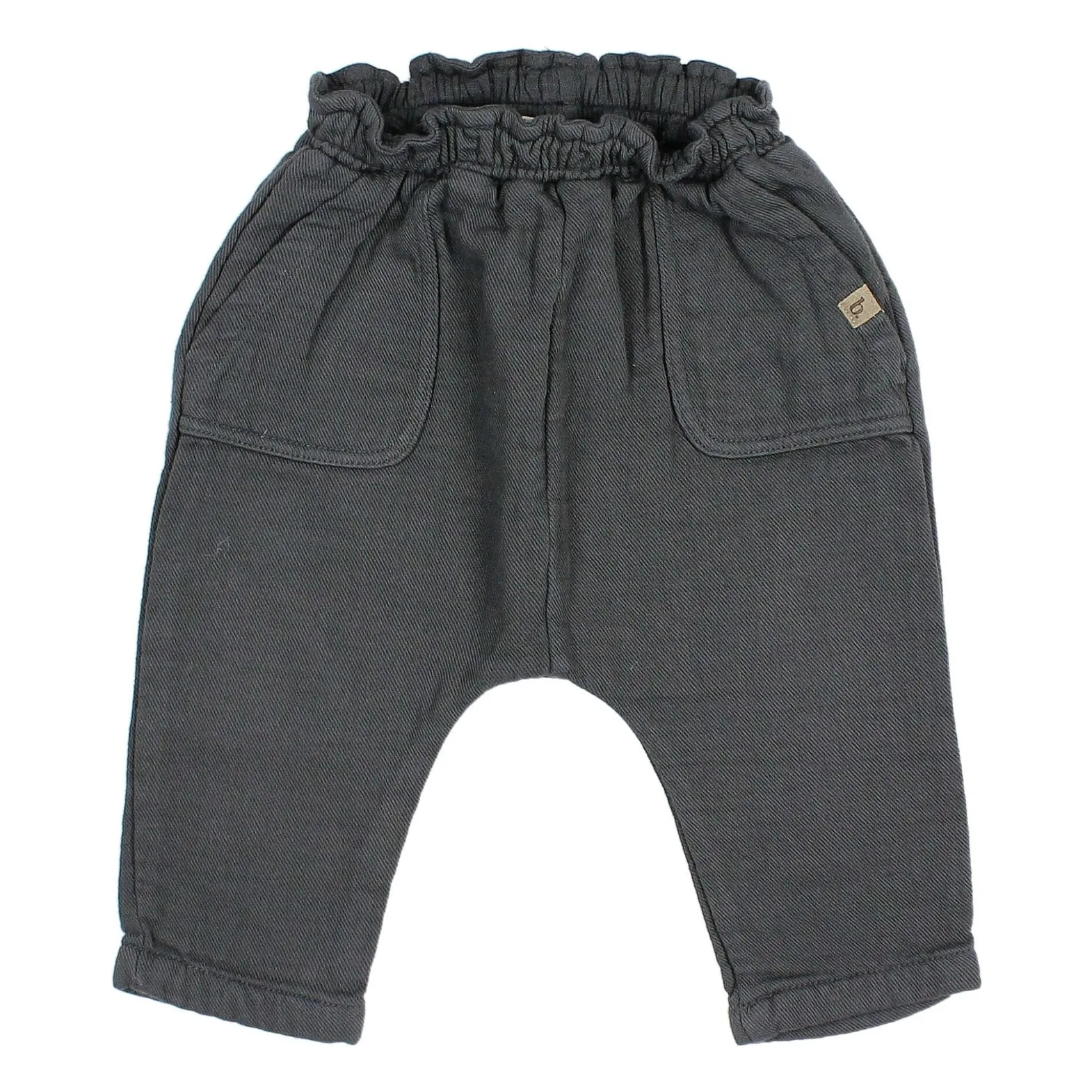 Búho - Pantalon Sarouel - Coton - 6 mois - Gris anthracite