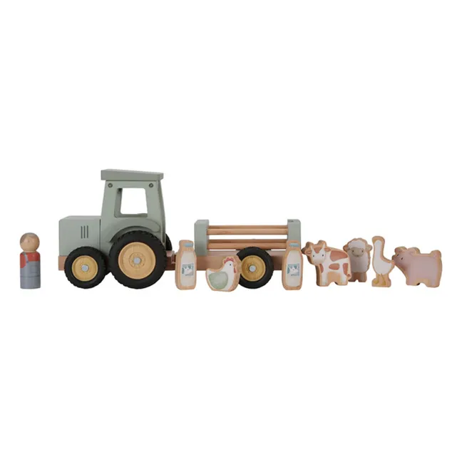 Tractor y remolque de madera FSC - Little Farm