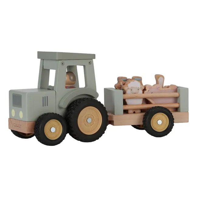 Tractor y remolque de madera FSC - Little Farm