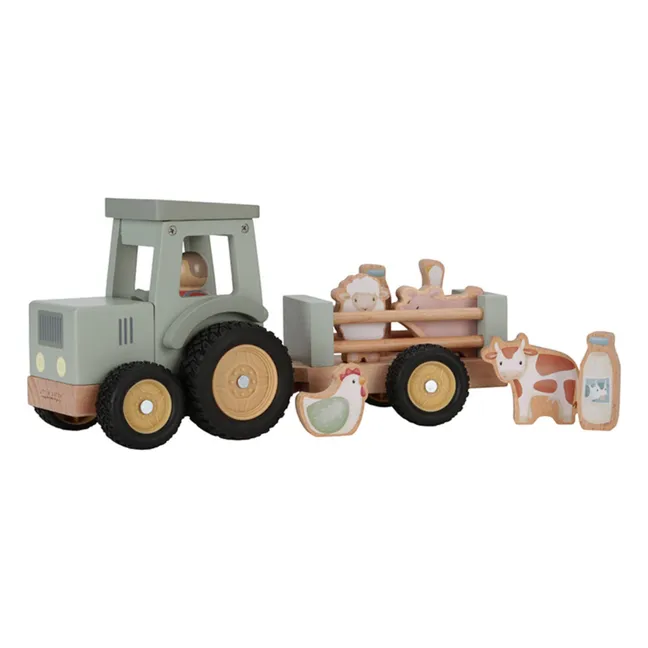 Tractor y remolque de madera FSC - Little Farm
