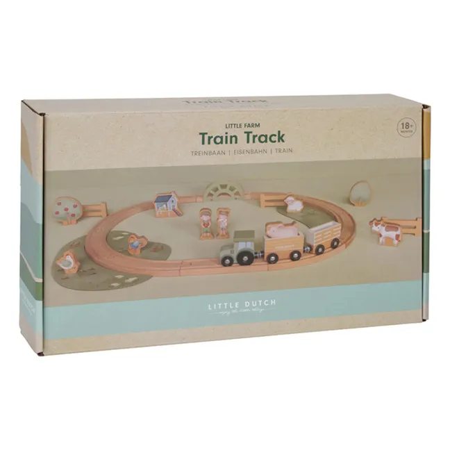 Vía de tren de madera FSC - Little Farm