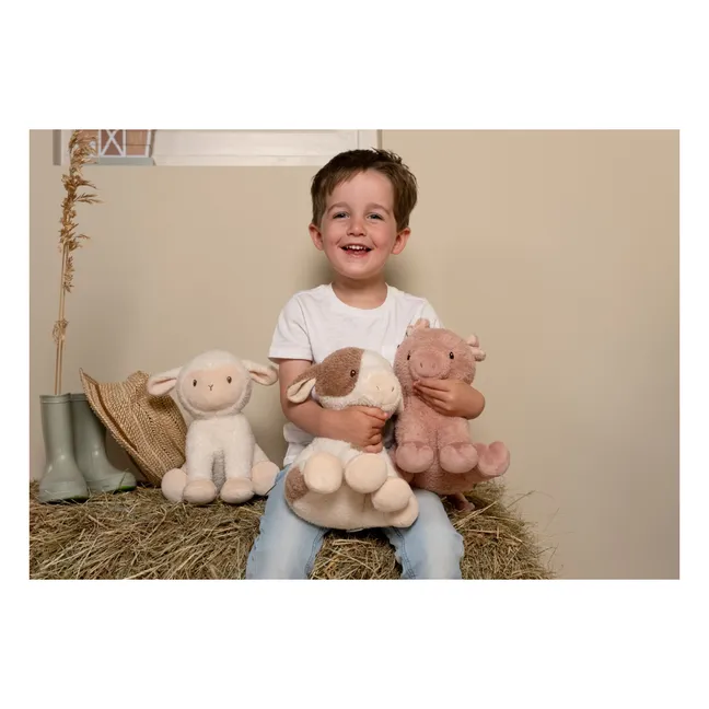 Cerdo de peluche - Little Farm - 17 cm | Rosa