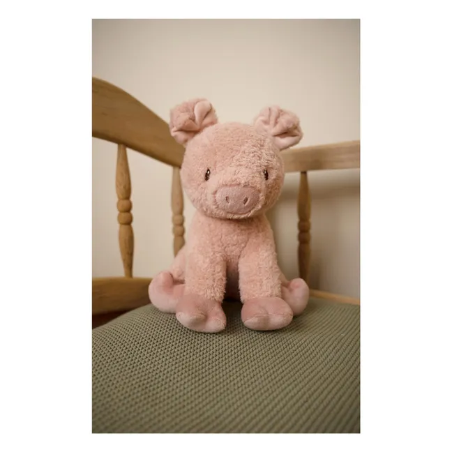 Cerdo de peluche - Little Farm - 17 cm | Rosa