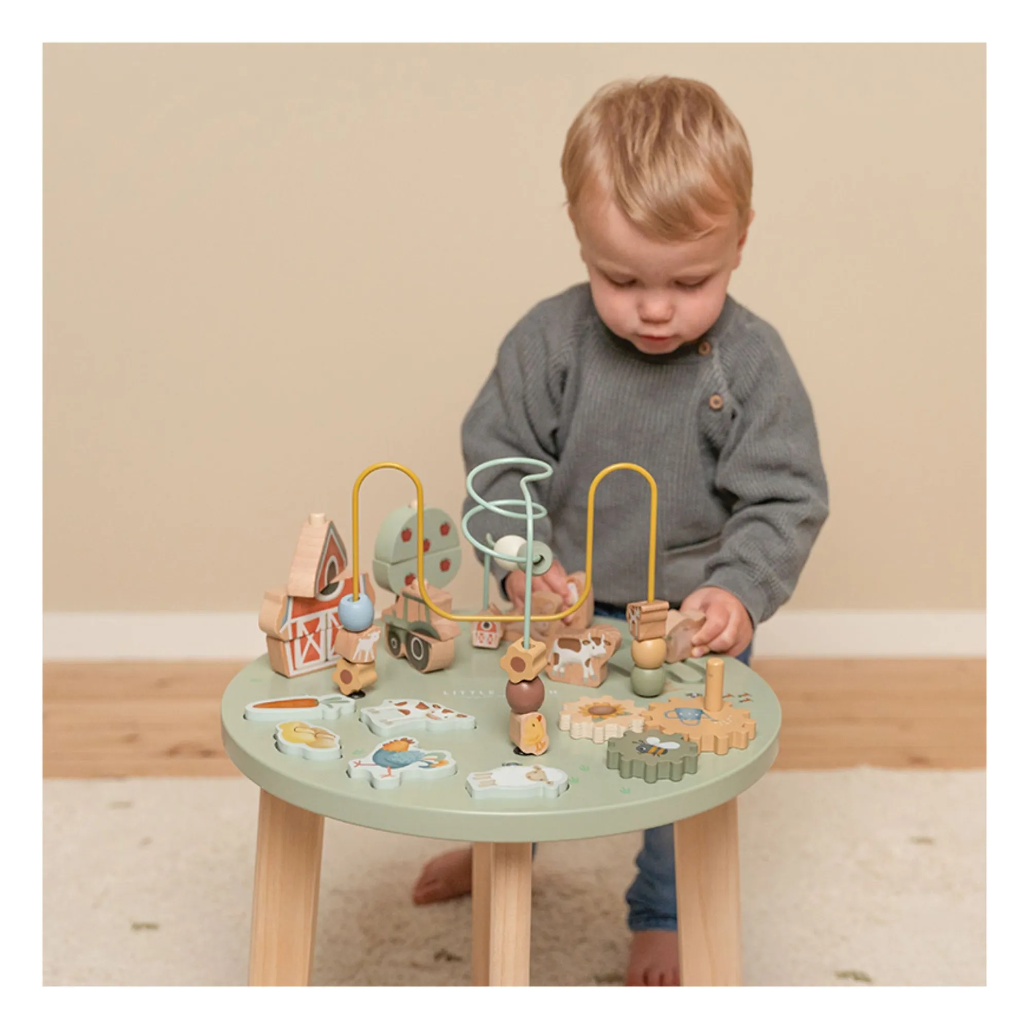 Little Dutch - Table d'activités en bois FSC - Little Farm (Little Dutch) - Image 1
