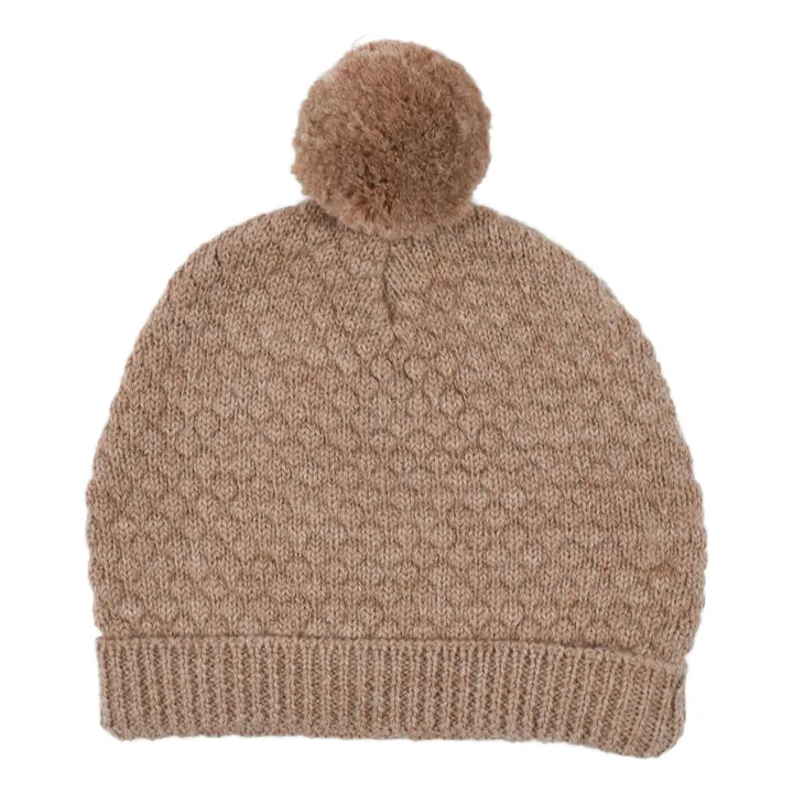 Bonnet Basile Laine | Beige chiné- Image produit n°0