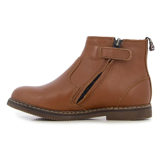 City Jodzip Stiefeletten | Kamelbraun