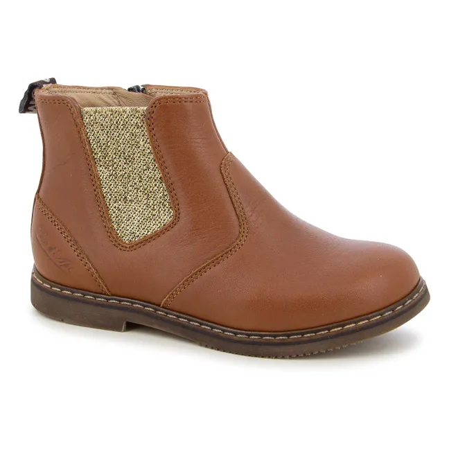 City Jodzip Stiefeletten | Kamelbraun