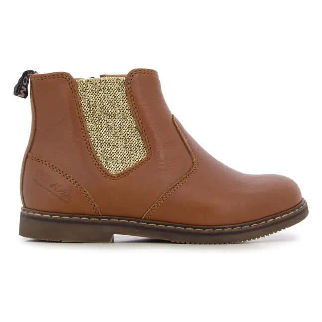 City Jodzip Stiefeletten | Kamelbraun