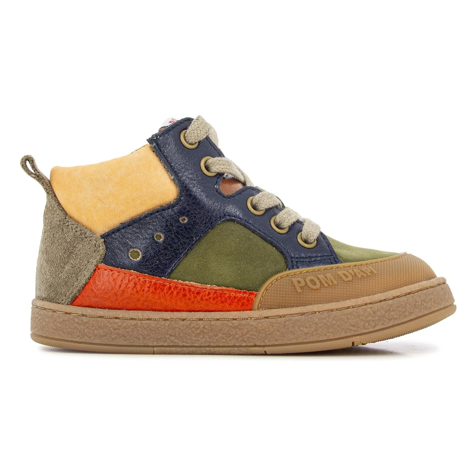 Pom D'api Khaki Bump Mousse Sneakers