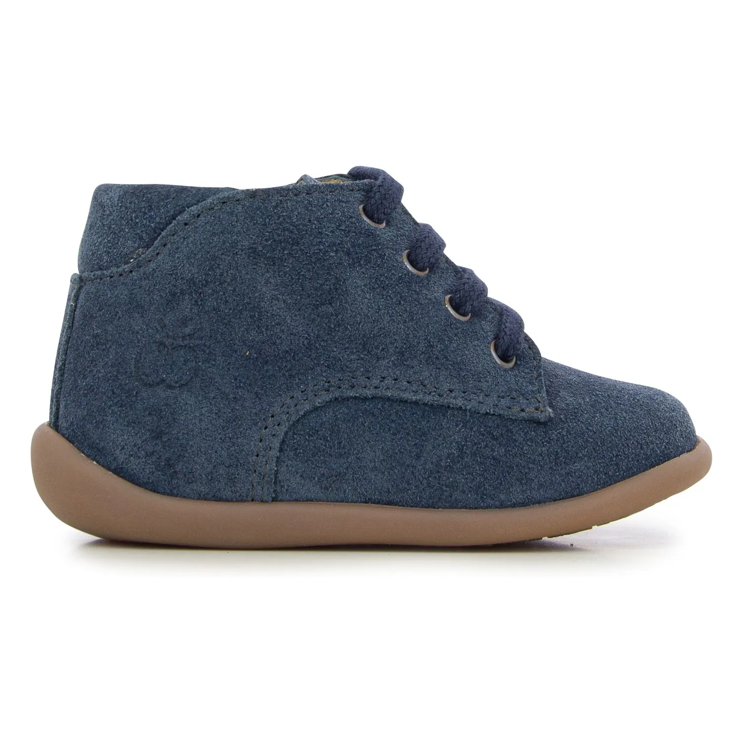 Pom D'api Navy Blue Stand Up Derby Booties