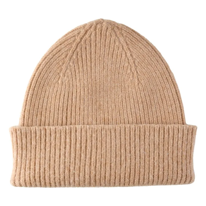 Gorro adulto de lana virgen | Beige chiné- Imagen del producto n°0
