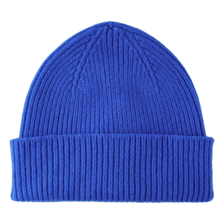 Children's hat in new wool | Royal blue- Product image n°0