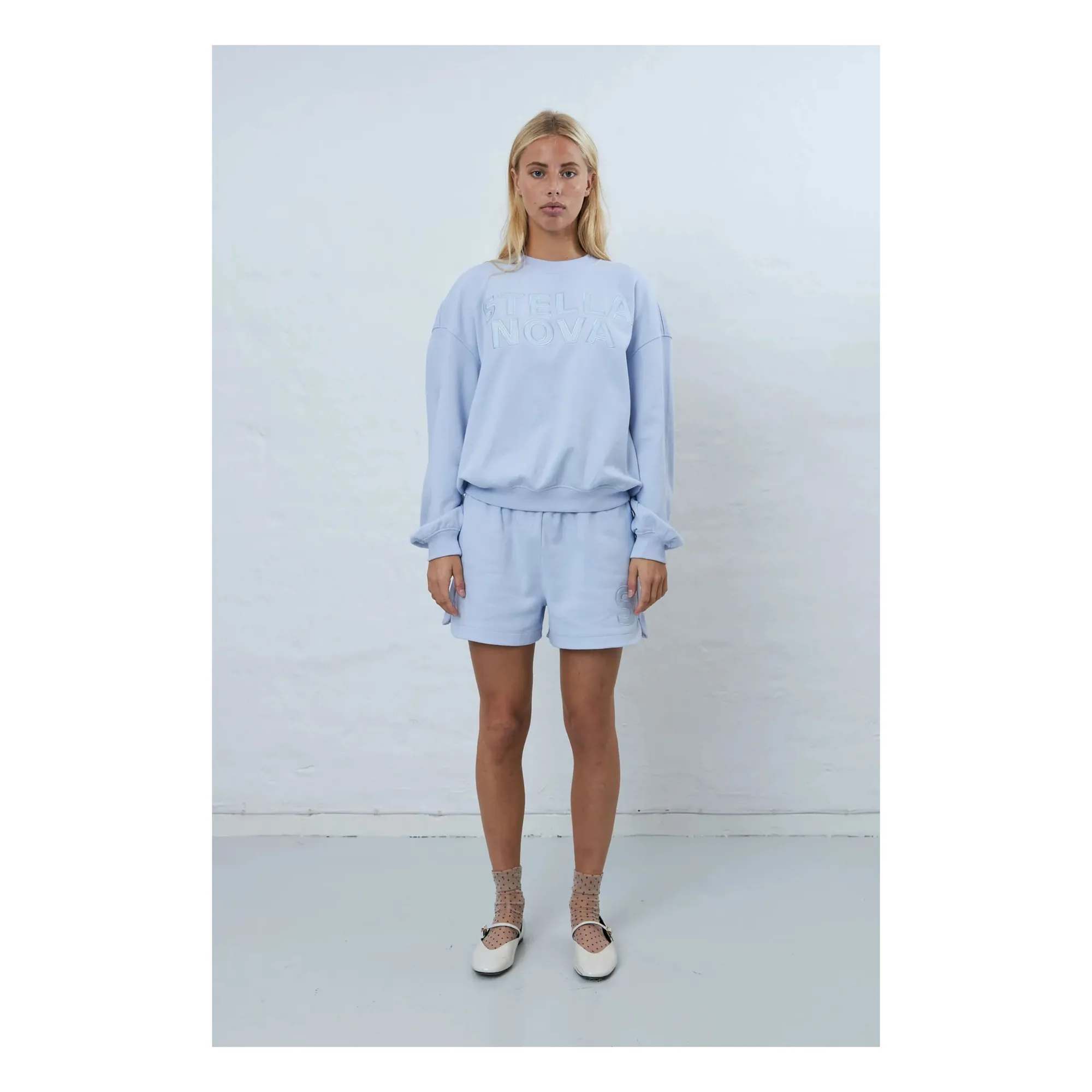 Stella Nova Light Blue Sweatshirt Logo