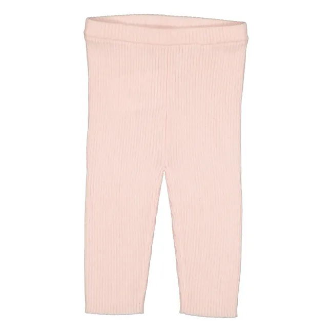Legging de punto acanalado | Rosa Pálido