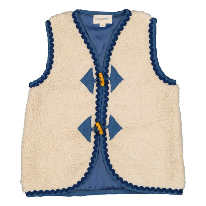 Babam Sherpa Sleeveless Vest | Cream- Product image n°0
