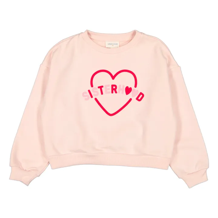Peace Sisterhood Molleton Sweatshirt | Pink- Product image n°1