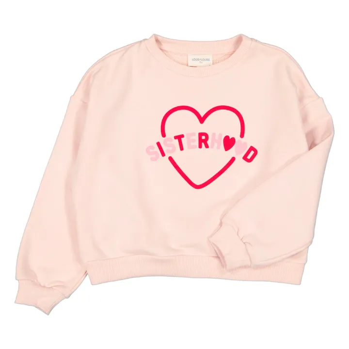 Peace Sisterhood Molleton Sweatshirt | Pink- Product image n°3