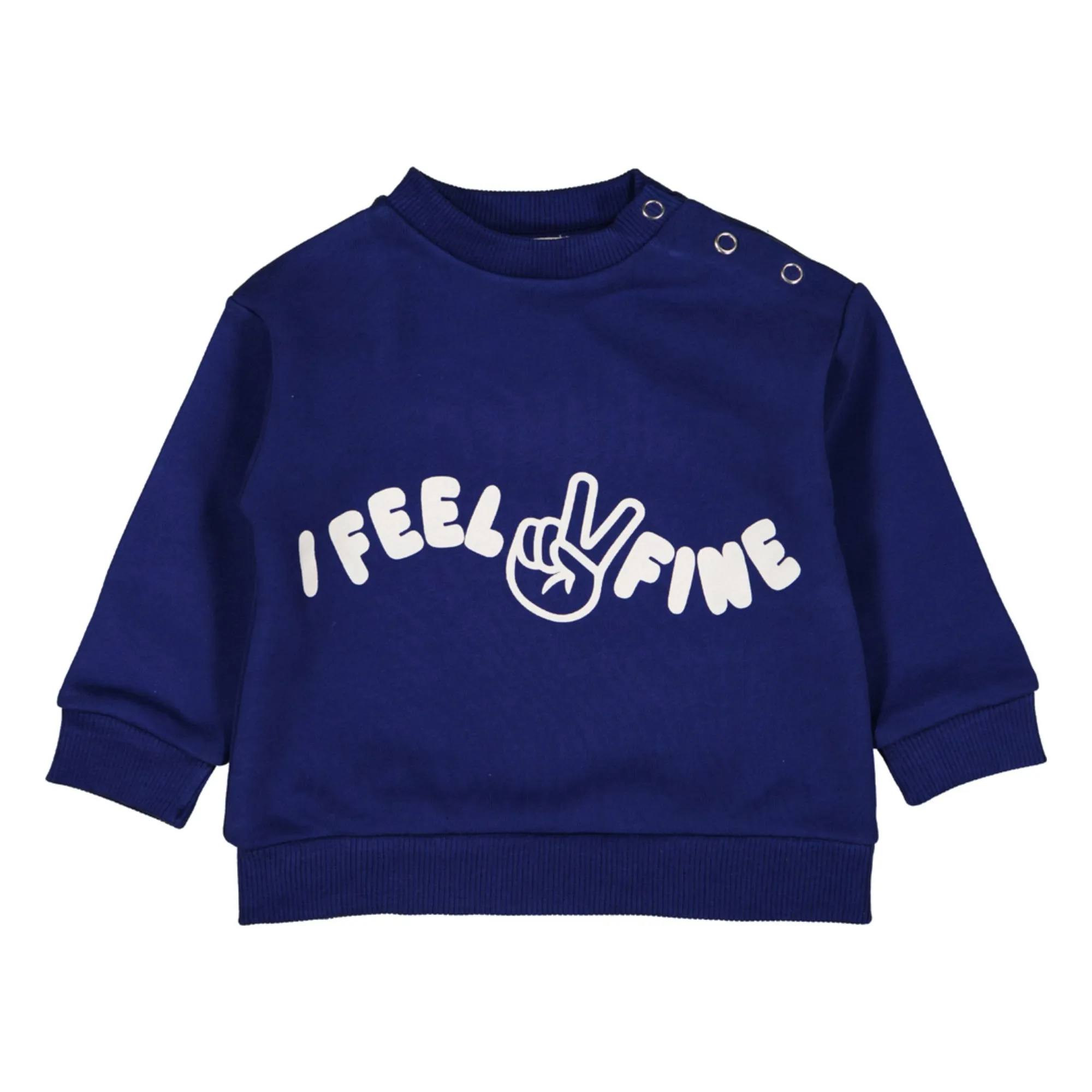 Louis Louise Indigo Blue Jimmy I Feel Fine Molton Sweat