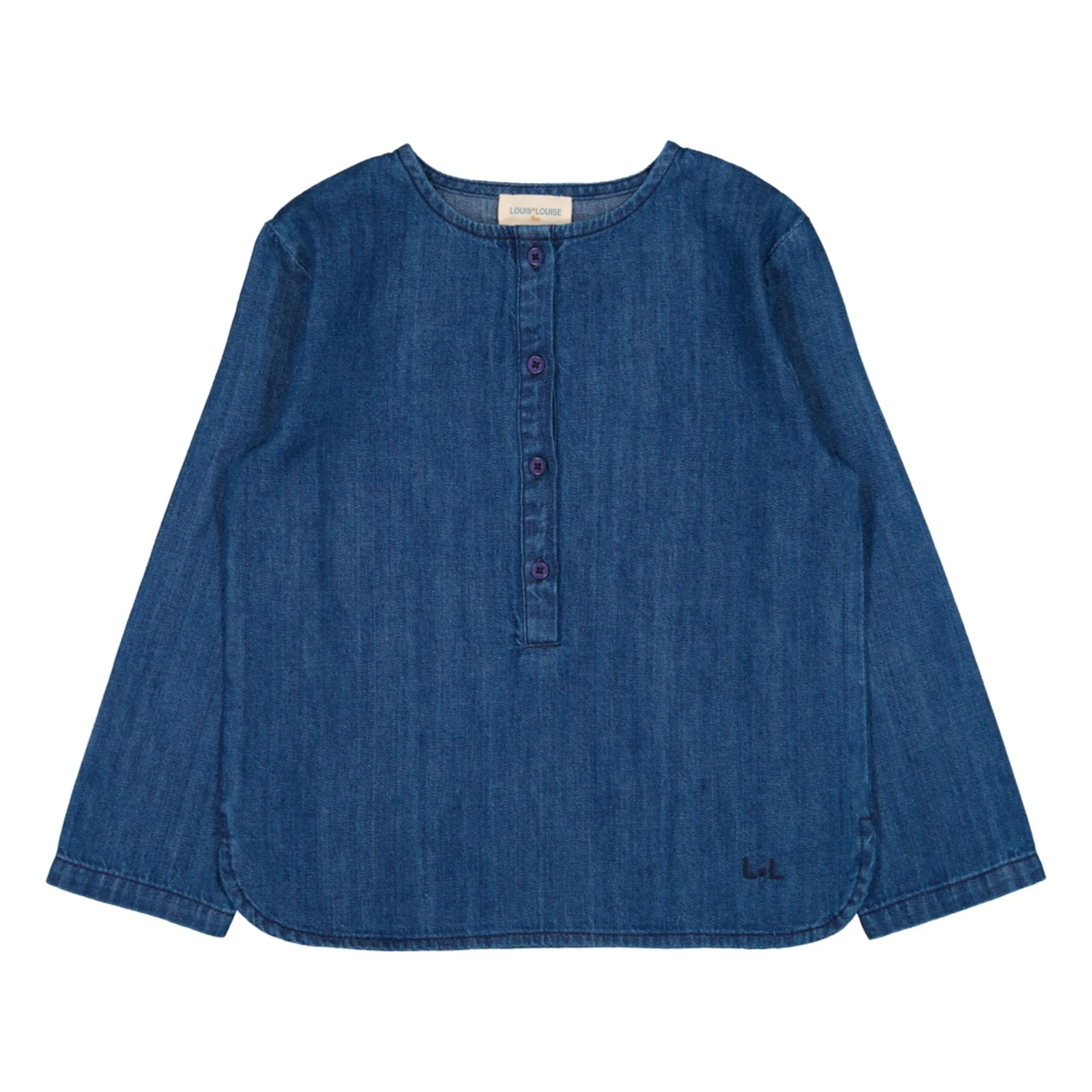 Louis Louise Denim Blue Kurta Uncle