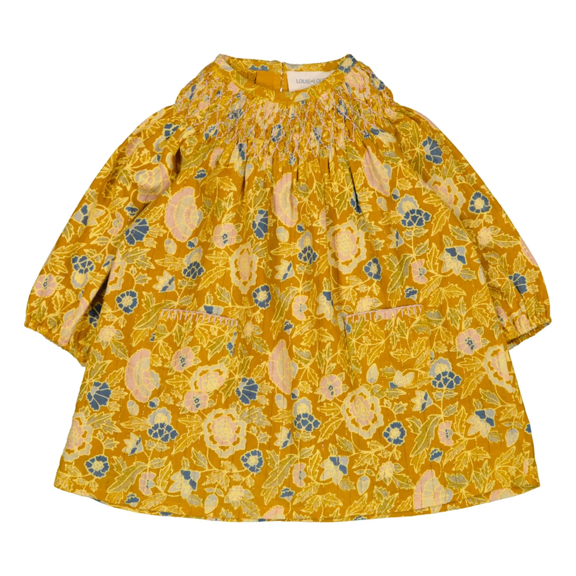 Louis Louise Yellow Maxine Fleurie Lurex Dress