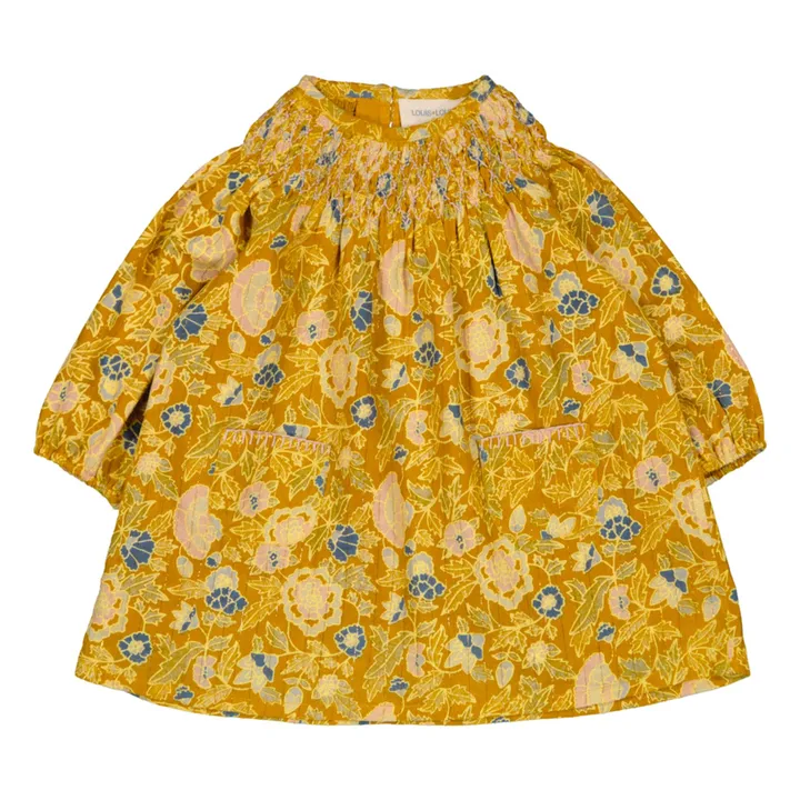 Kleid Maxine Blume Lurex  | Gelb- Produktbild Nr. 0
