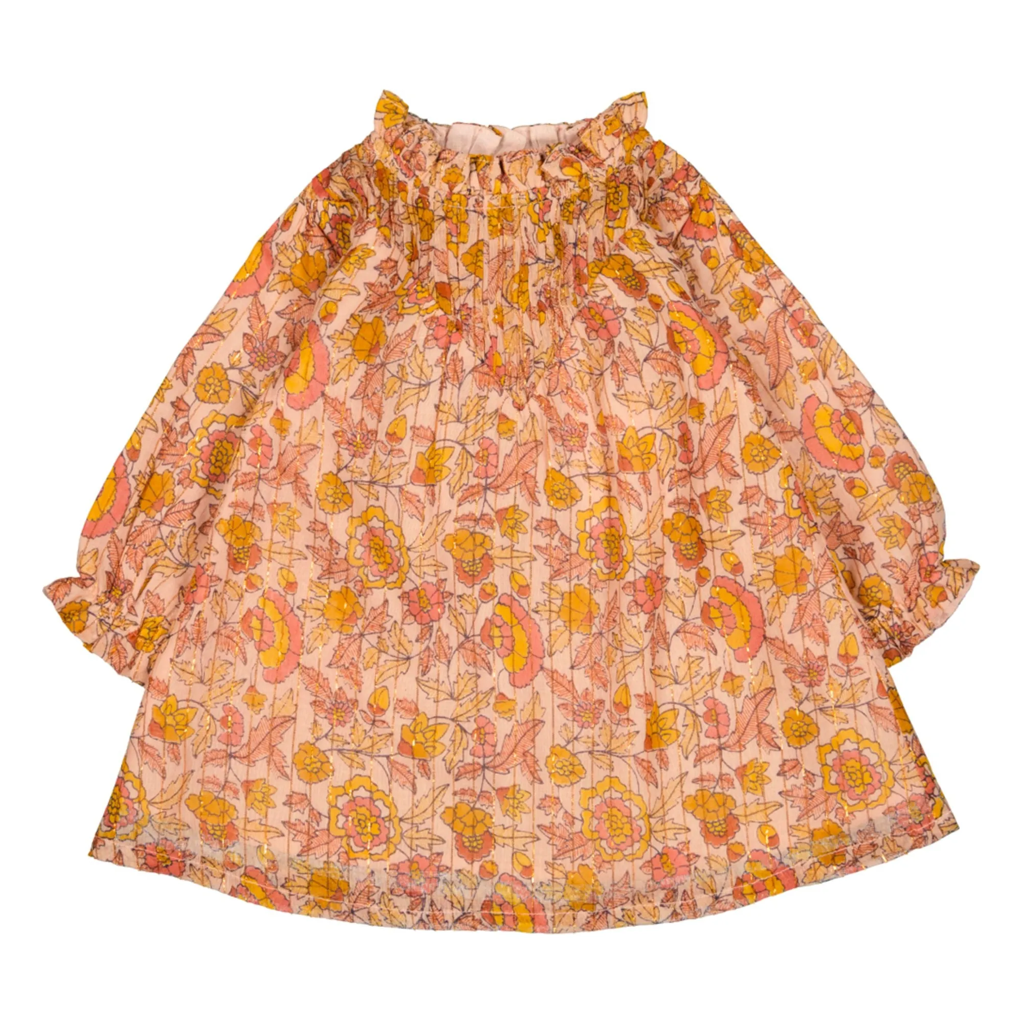 Louis Louise Pink Manoush Lurex Flower Dress