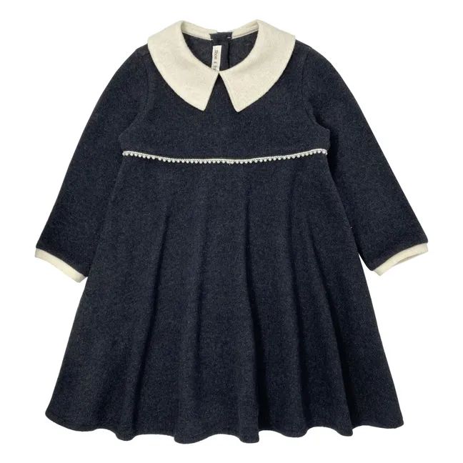Kleid aus Maschenware | Anthrazit