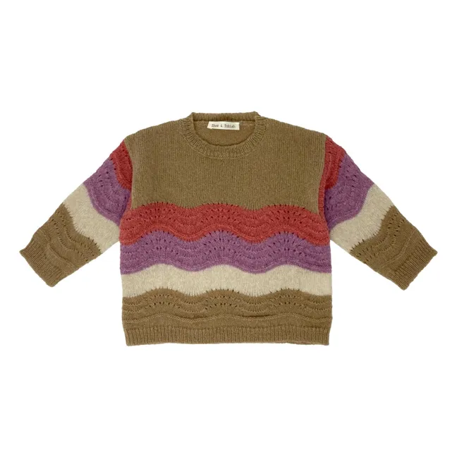 Jersey calado | Marrón