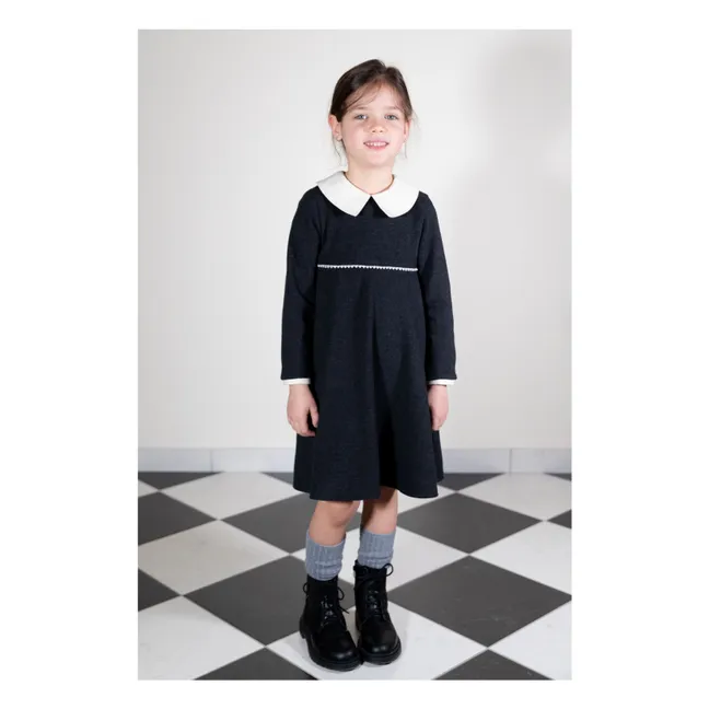 Kleid aus Maschenware | Anthrazit