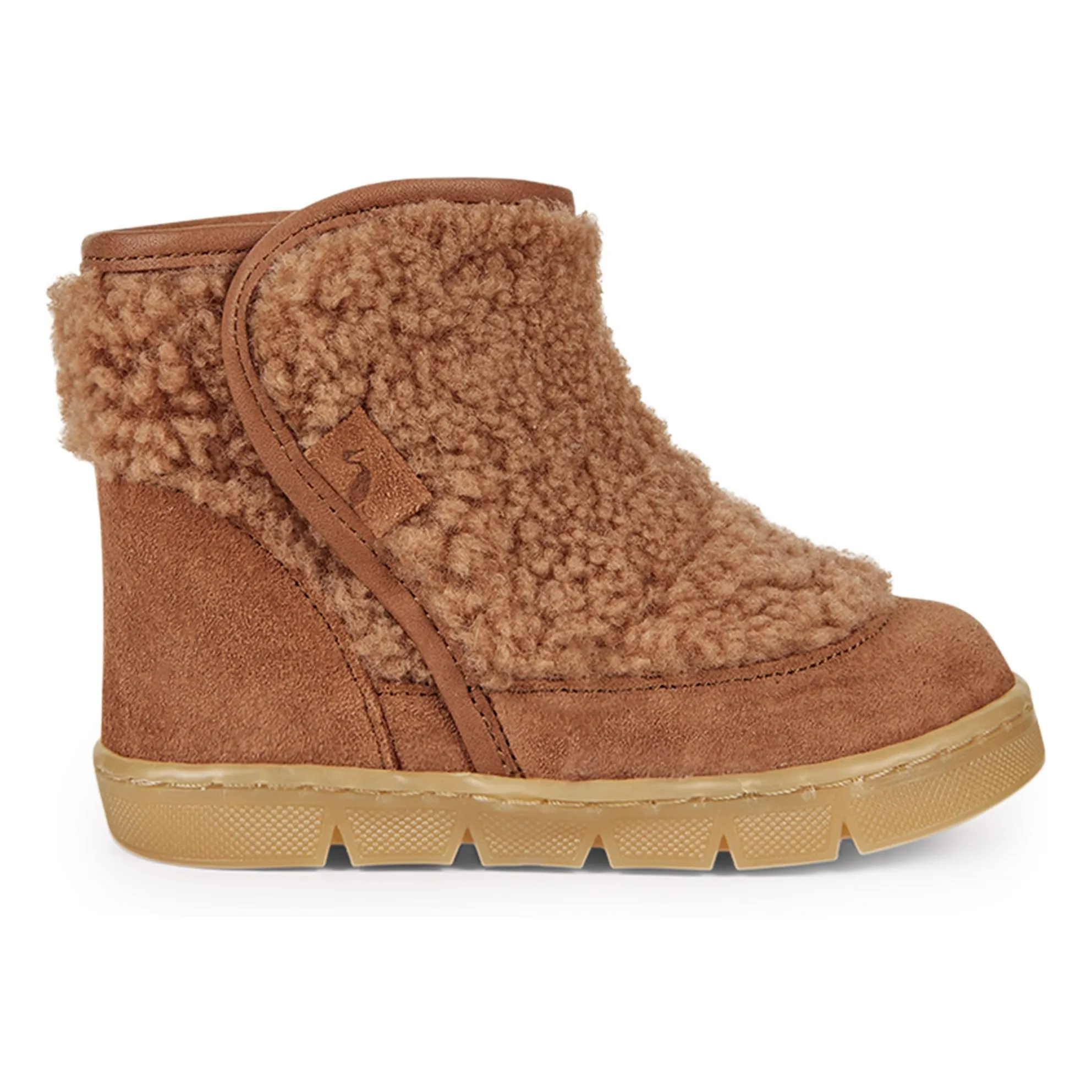 Petit Nord Light Brown Bear Scratch Boots Filled