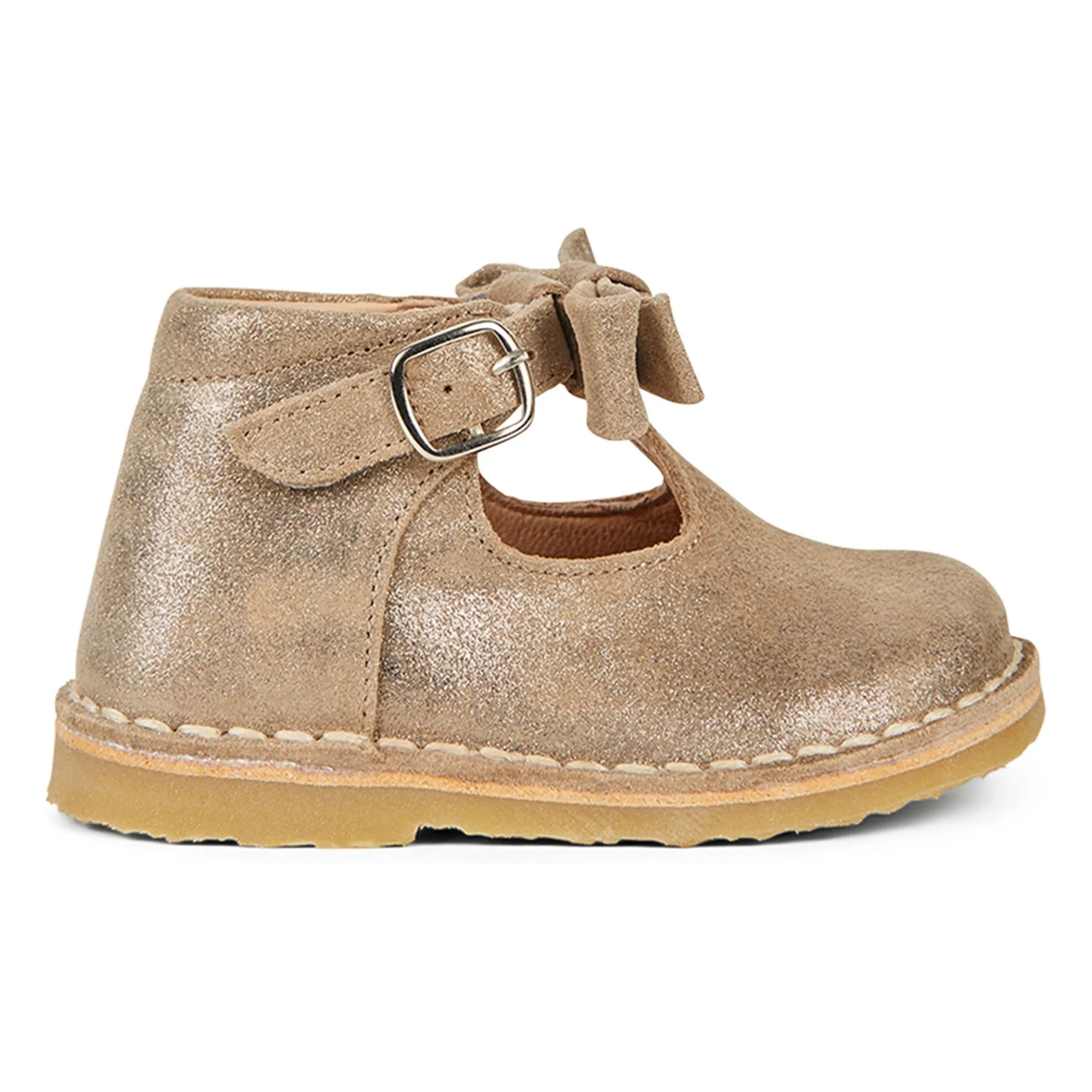 Petit Nord Gold Babies T-Bar Bow