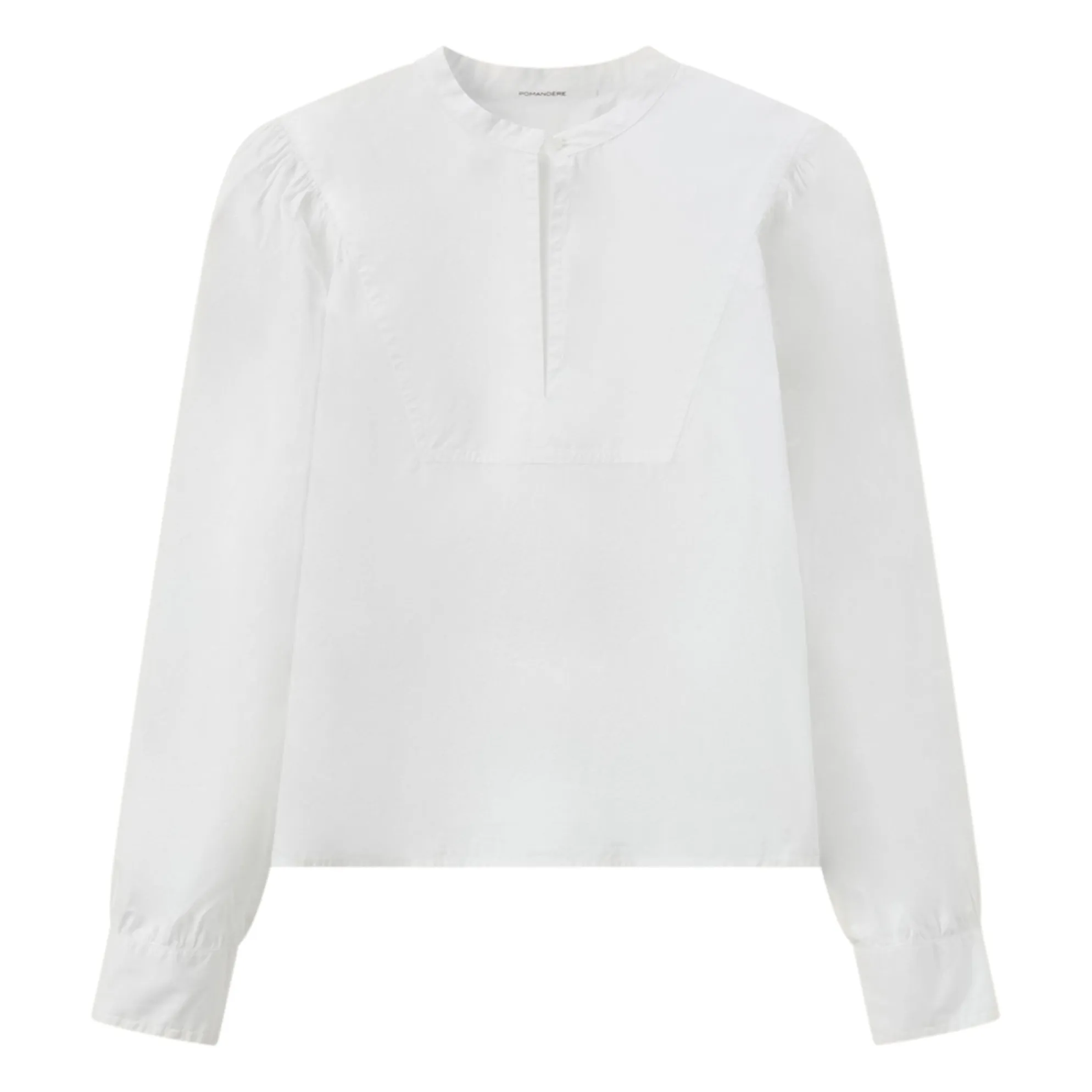 Pomandère White Cotton Poplin Blouse