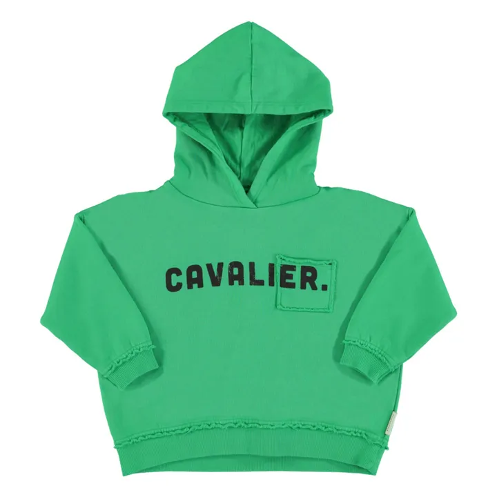 Sudadera con capucha Cavalier Algodón orgánico | Verde- Imagen del producto n°0