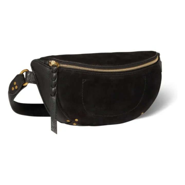Sac Lino banane Suede | Noir- Image produit n°3