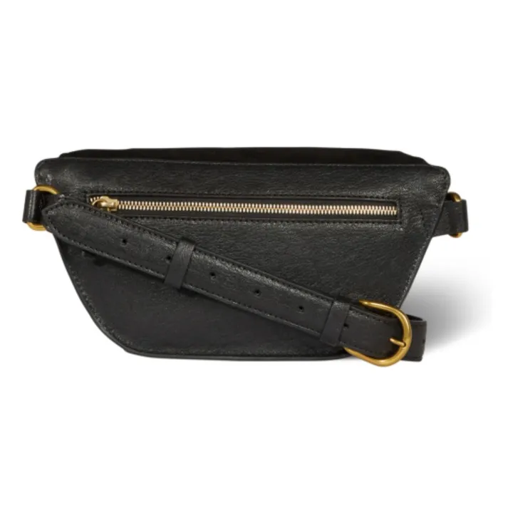 Sac Lino banane Suede | Noir- Image produit n°4