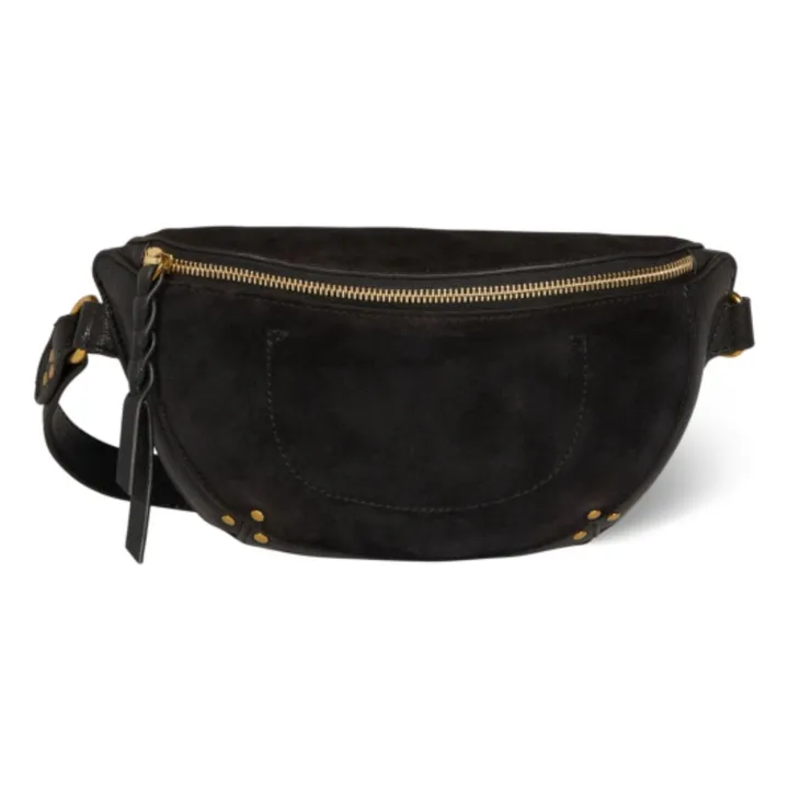 Sac Lino banane Suede | Noir- Image produit n°0