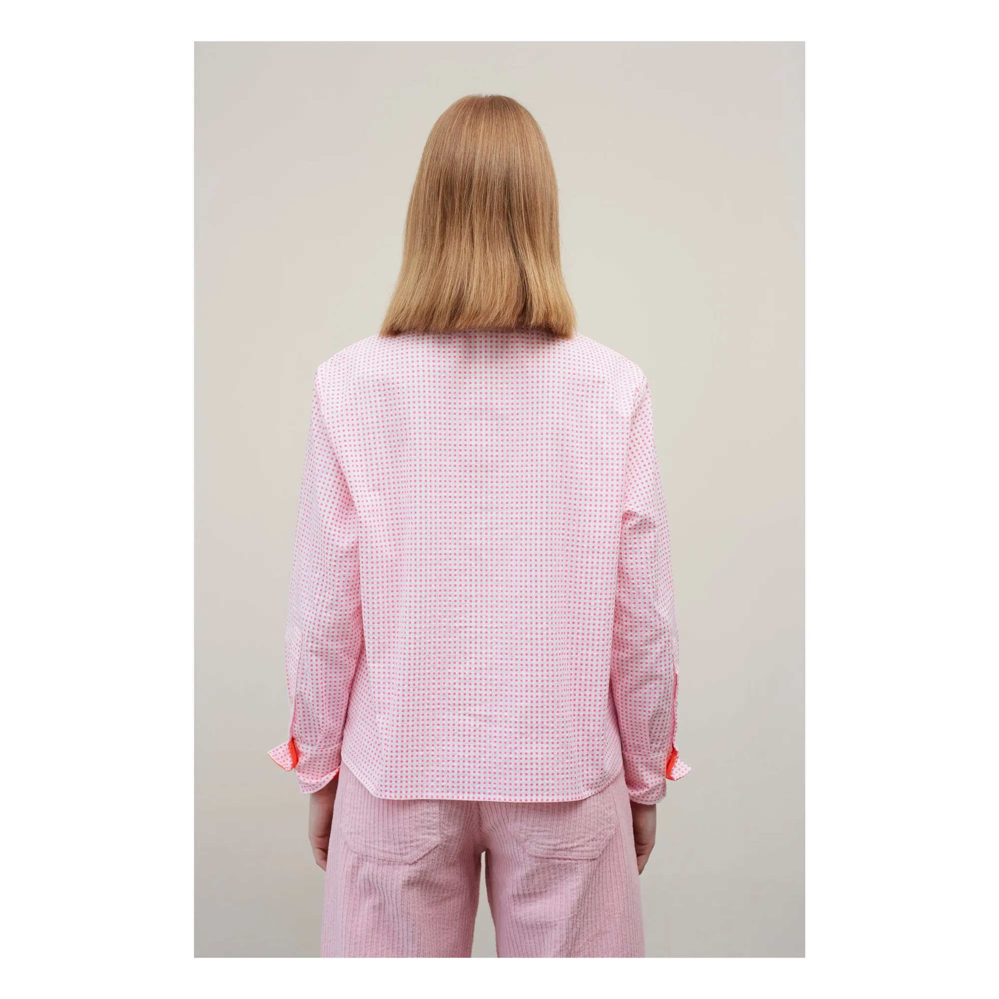 トップス pois blouse tee pink pois blouse tee pink