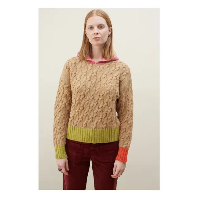 Felpa con cappuccio Coreo  | Camel