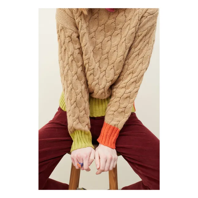 Felpa con cappuccio Coreo  | Camel