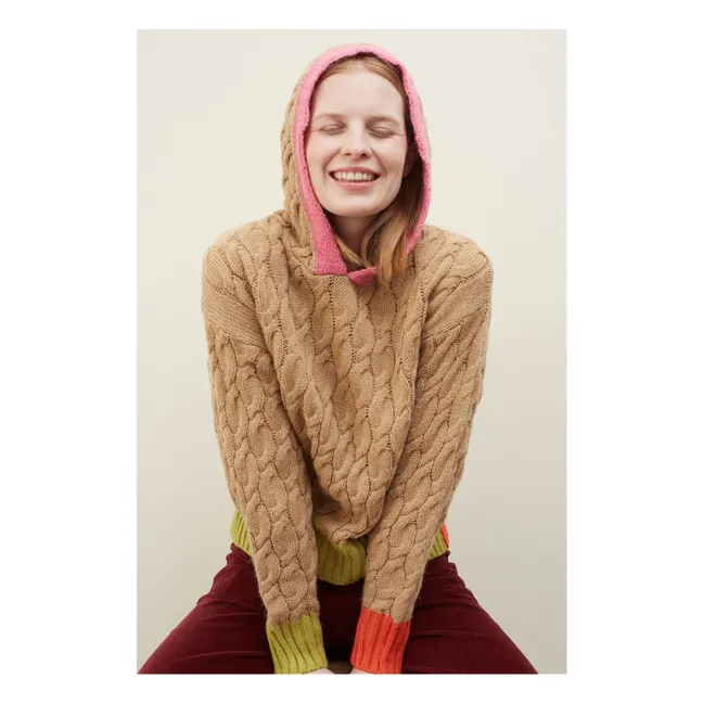 Coreo Kapuzenpullover  | Kamelbraun