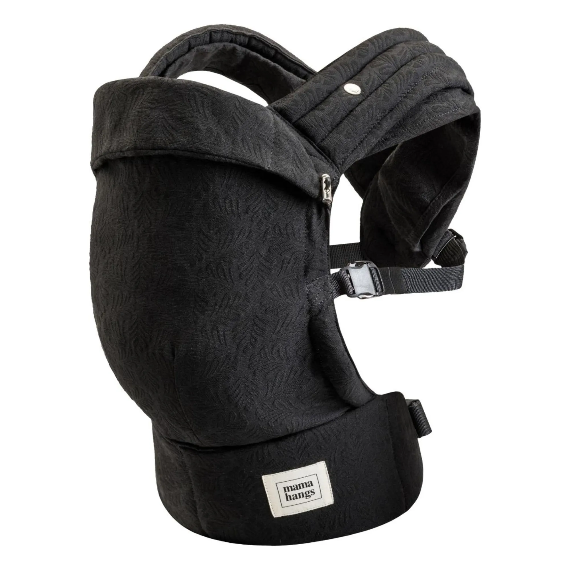 Mama Hangs Black Carry & Bloom Baby Carrier