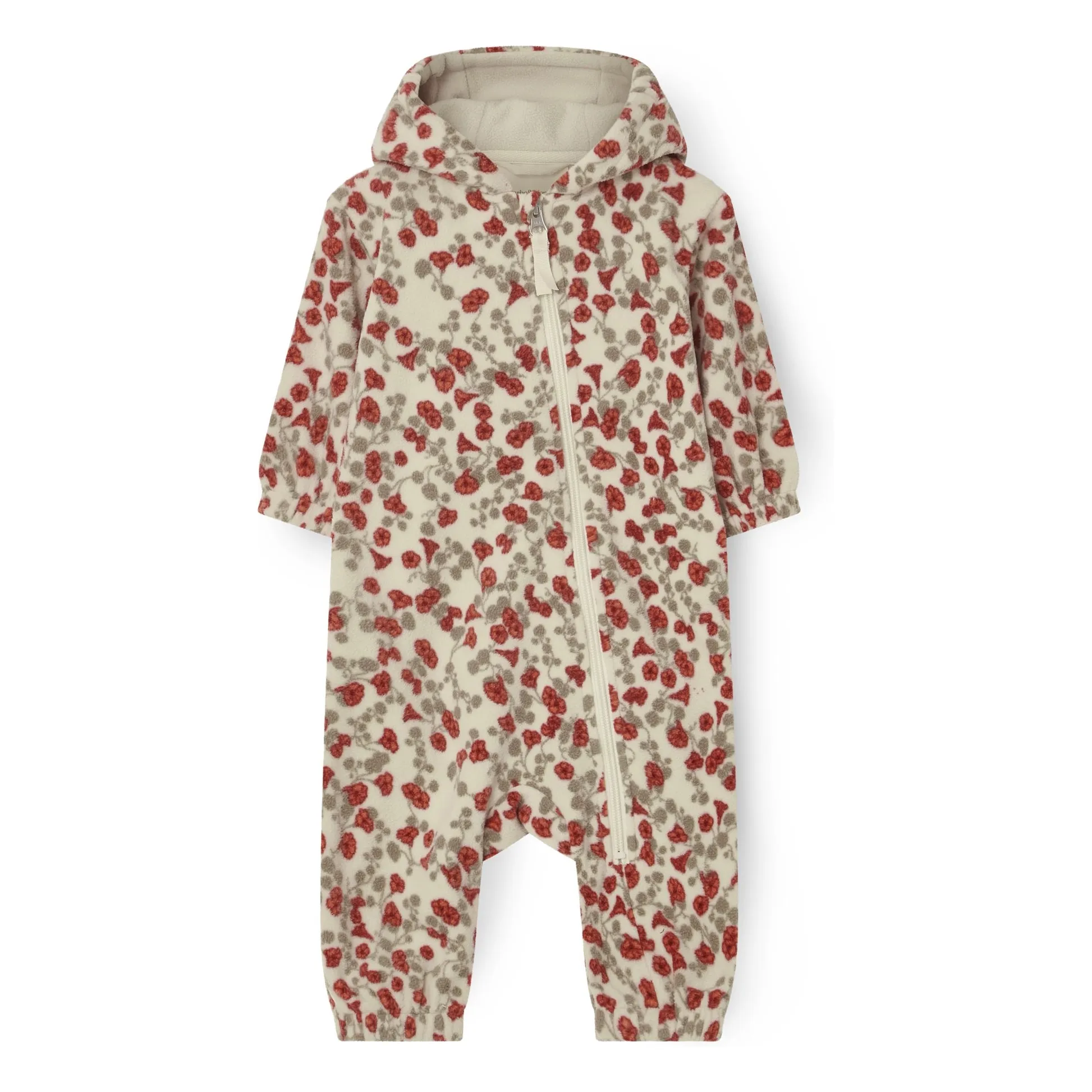 Garbo&Friends Ecru Floral Fleece Jumpsuit