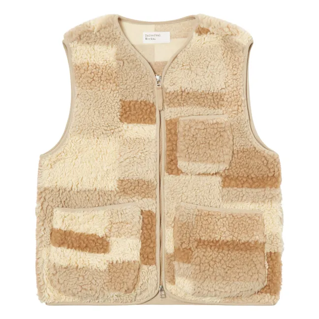 Chaleco sin mangas con cremallera Patchwork | Arena