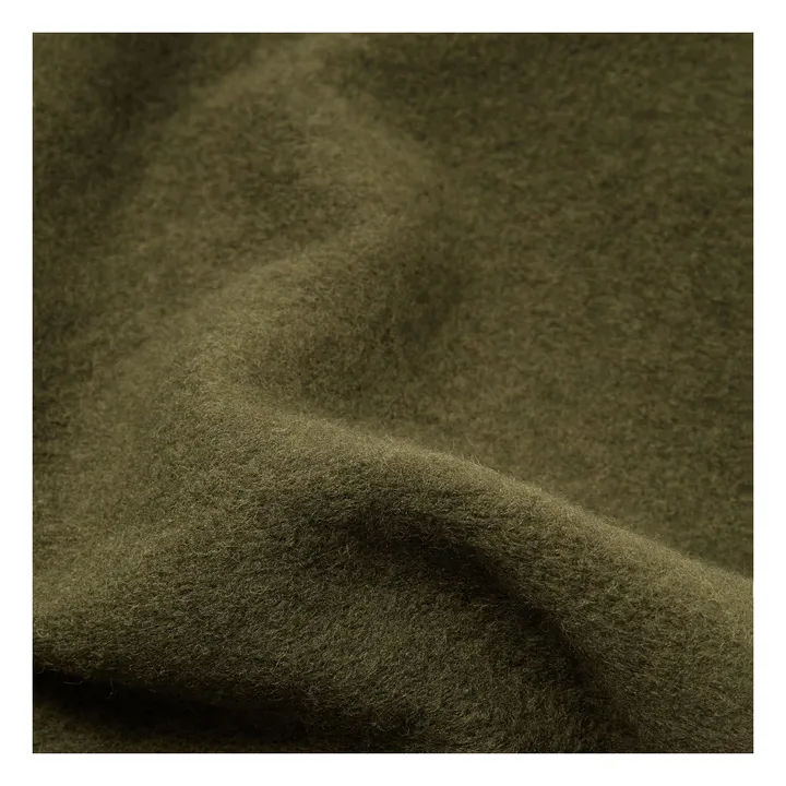 Chaleco de lana sin mangas con cremallera | Verde Kaki- Imagen del producto n°2